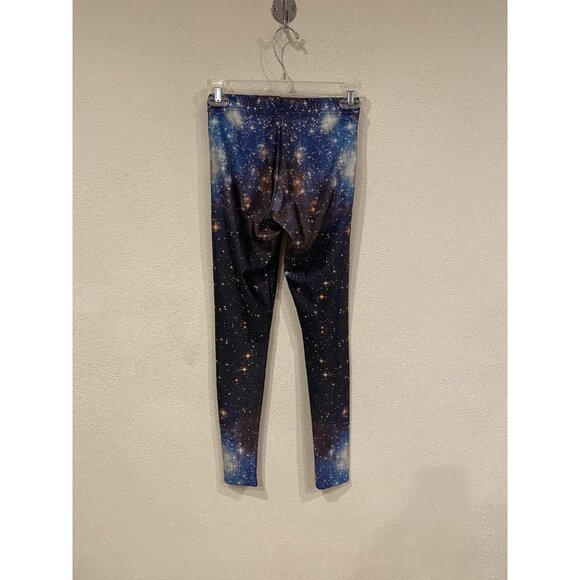 Black Milk Leggings Womens Small Blue Galaxy Print Ankle Pants Yoga Stretch - Picture 4 of 4
